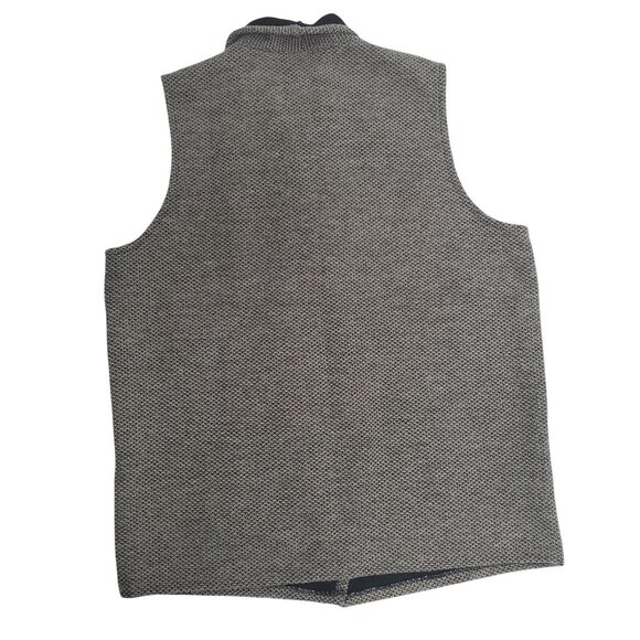 Banana Republic Women's Faux Tweed Open Front With Pockets Vest Gray Size Medium - Picture 4 of 10